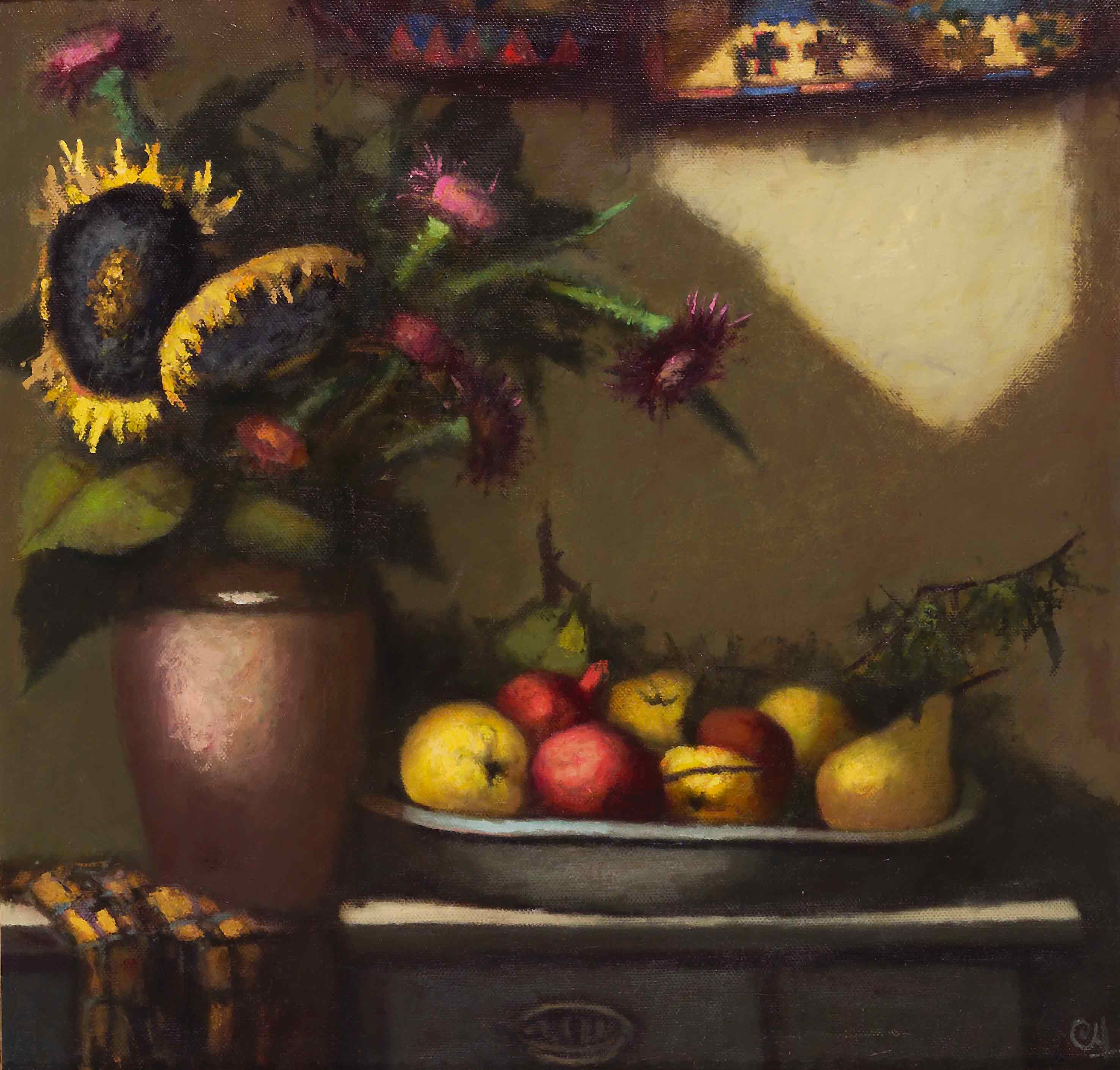 Sunflowers and fruits